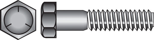 HILLMAN 1/2 in. D X 1 in. L Heat Treated Zinc Steel Hex Head Cap Screw 50 pk