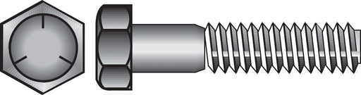 HILLMAN 1/2 in. D X 1-1/2 in. L Heat Treated Zinc Steel Hex Head Cap Screw 50 pk