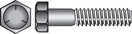 HILLMAN 5/8 in. D X 4-1/2 in. L Heat Treated Zinc Steel Hex Head Cap Screw 25 pk