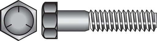 HILLMAN 3/4 in. D X 3-1/2 in. L Heat Treated Zinc Steel Hex Head Cap Screw 20 pk