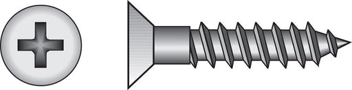 HILLMAN No. 12 X 3 in. L Phillips Zinc-Plated Coarse Wood Screws 100 pk