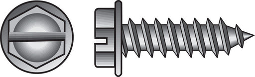 HILLMAN No. 12 X 3/4 in. L Slotted Hex Washer Head Sheet Metal Screws 100 pk