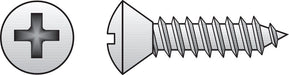 HILLMAN No. 4 X 1/2 in. L Phillips Oval Head Sheet Metal Screws 100 pk