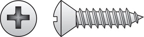 HILLMAN No. 6 X 1 in. L Phillips Oval Head Sheet Metal Screws 100 pk