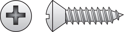 HILLMAN No. 6 X 1 in. L Phillips Oval Head Sheet Metal Screws 100 pk