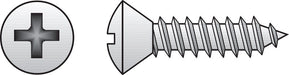 HILLMAN No. 6 X 1-1/4 in. L Phillips Oval Head Sheet Metal Screws 100 pk