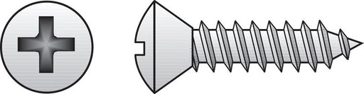 HILLMAN No. 8 X 1-1/4 in. L Phillips Oval Head Sheet Metal Screws 100 pk