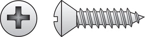 HILLMAN No. 8 X 1-1/2 in. L Phillips Oval Head Sheet Metal Screws 100 pk