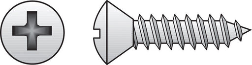 HILLMAN No. 14 in. X 1-1/4 in. L Phillips Oval Head Sheet Metal Screws 100 pk