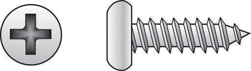 HILLMAN No. 6 X 1-1/4 in. L Phillips Pan Head Sheet Metal Screws 100 pk