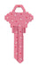 HILLMAN Breast Cancer Awareness Pink Breast Cancer Ribbon House/Office Universal Key Blank SC1 Singl