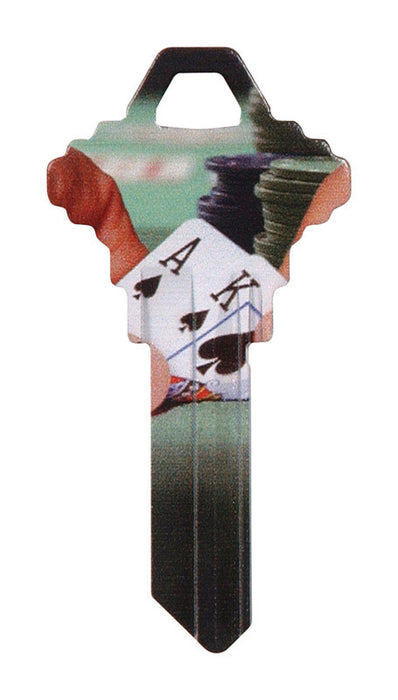 HILLMAN Wackey Poker House/Office Universal Key Blank SC1 Single