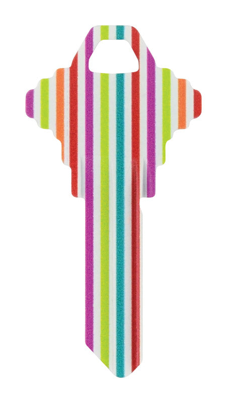 HILLMAN Wackey Stripes House/Office Universal Key Blank SC1 Single