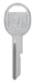 HILLMAN Traditional Key Automotive Key Blank B-51 Single For GM