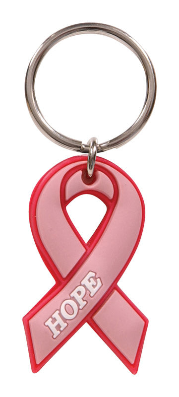 HILLMAN Breast Cancer Awareness Plastic Pink Keychain