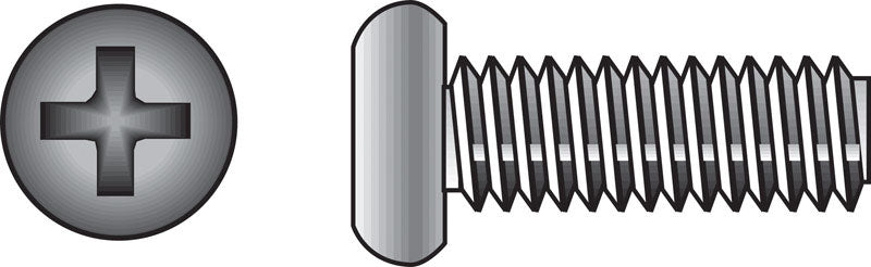 HILLMAN No. 10-24 X 3/4 in. L Phillips Flat Head Stainless Steel Machine Screws 100 pk