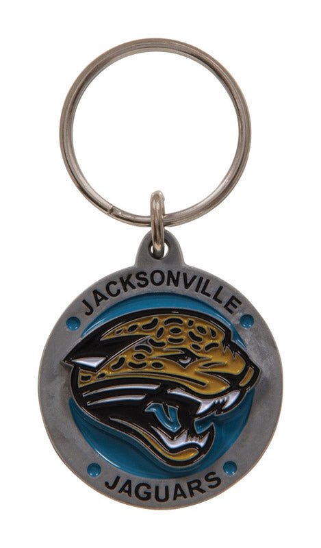 HILLMAN NFL Tempered Steel Brown Split Ring Keychain