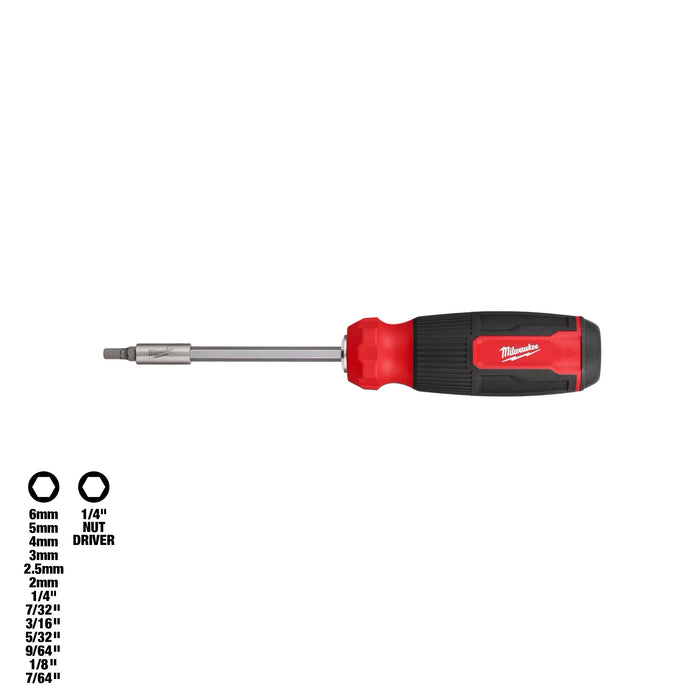Milwaukee Hex Shank 14-in-1 Multi-Bit Screwdriver 9.11 in. 16 pc 48-22-2908, main product view