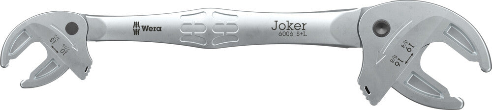 6006 JOKER S/L SELF-SETTING DOUBLE OPEN-END SPANNER, 10; 11; 12; 13 X 7/16; 1/2" X 16; 17; 18; 19 X 5/8; 11/16; 3/4" X 208.6 MM