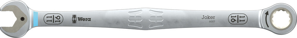 6007 JOKER RATCHETING COMBINATION SPANNER SB, LONG DESIGN, IMPERIAL, 11/16" X 334 MM