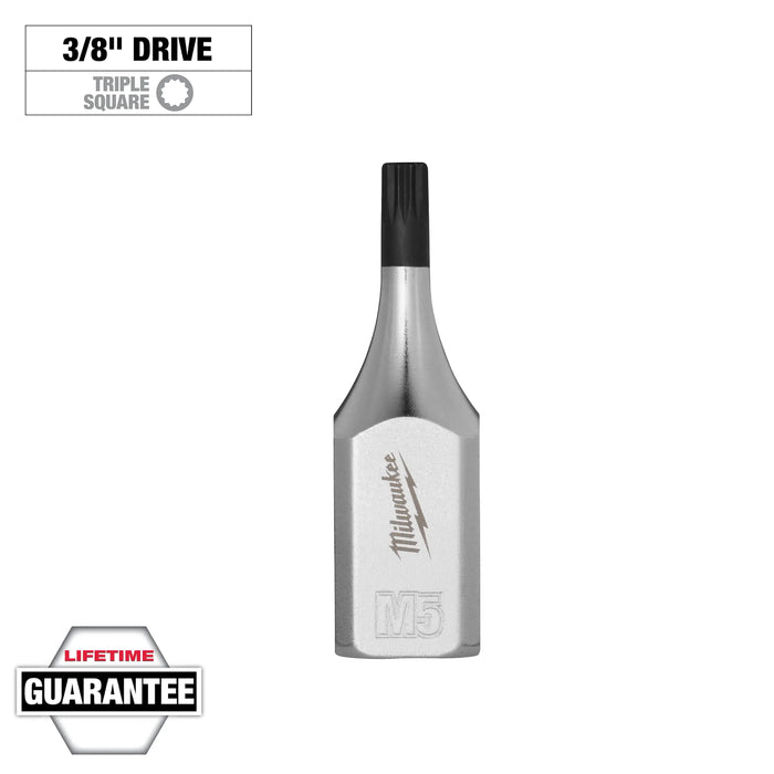 Milwaukee 3/8in. Drive 5mm Triple Square Bit Socket, 45-34-1139, main product view