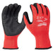 DIPPED GLOVES BLK/RED L