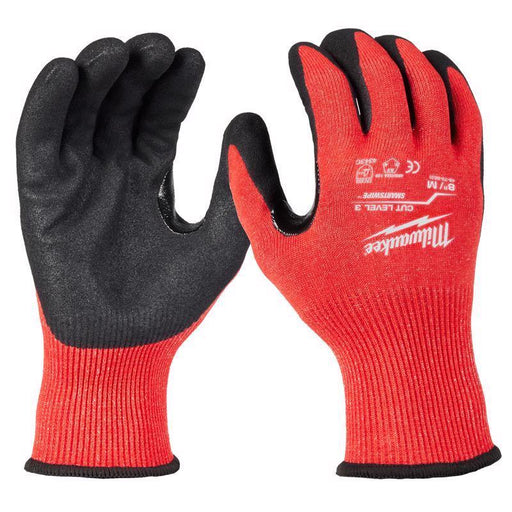 DIPPED GLOVES BLK/RED M