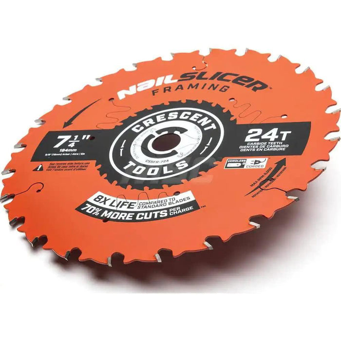 Crescent CSBFR-724-10 Nail Slicer 7-1/4" 24 Tooth Framing Blade - 10 Pack of Blades