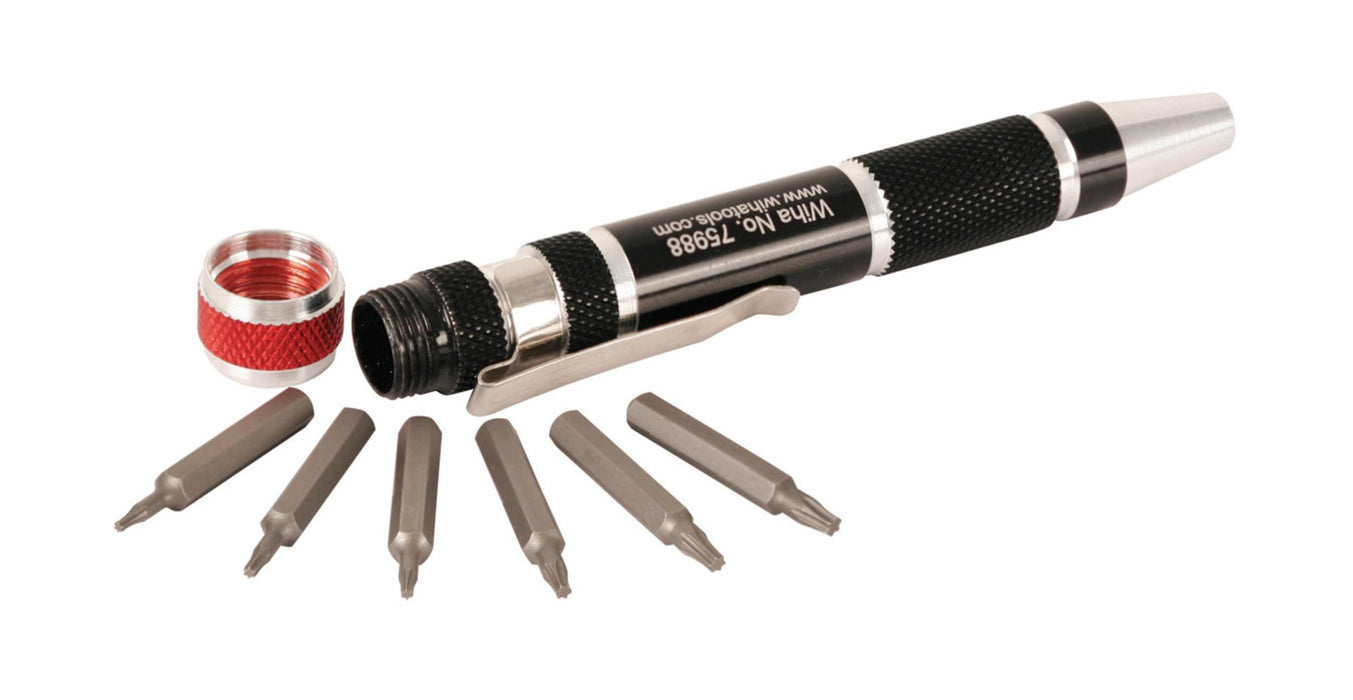 Wiha 7 PIECE POCKET CLIP TORX MICROBIT SET