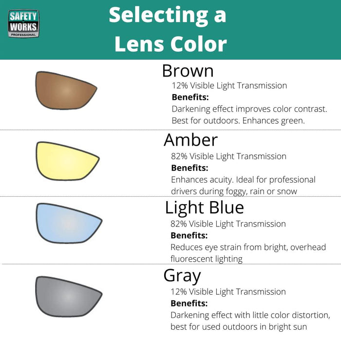 Safety Works 10105404 Safety Glasses Espresso Glare Gone Polarized , Brown