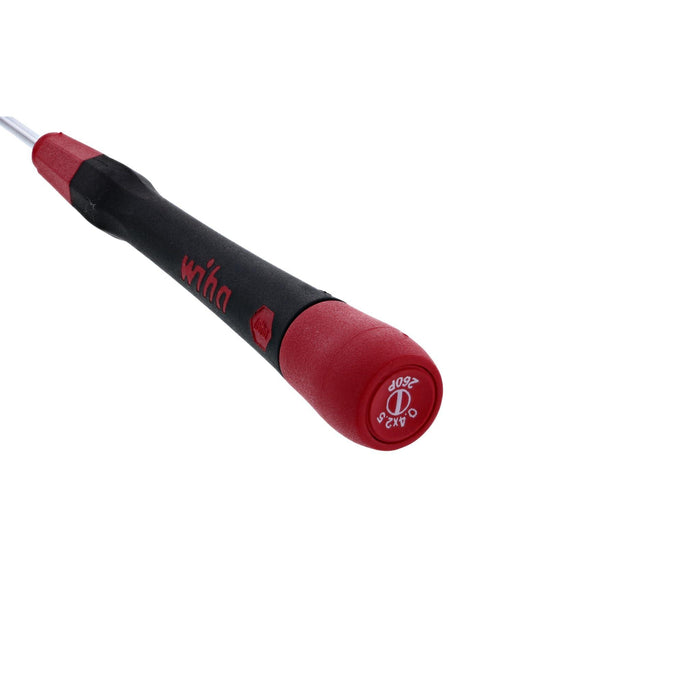 Wiha 26068 Slotted Screwdriver with PicoFinish Handle, 2.5 x 100mm
