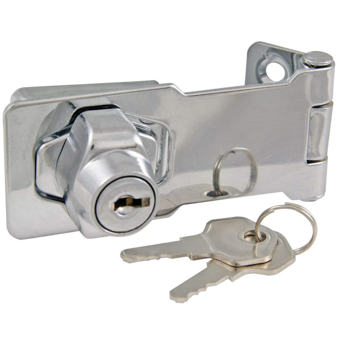 Ultx7|#Ultra Hardware 31800 Hasp Key Lock 3 Inch Chrome,