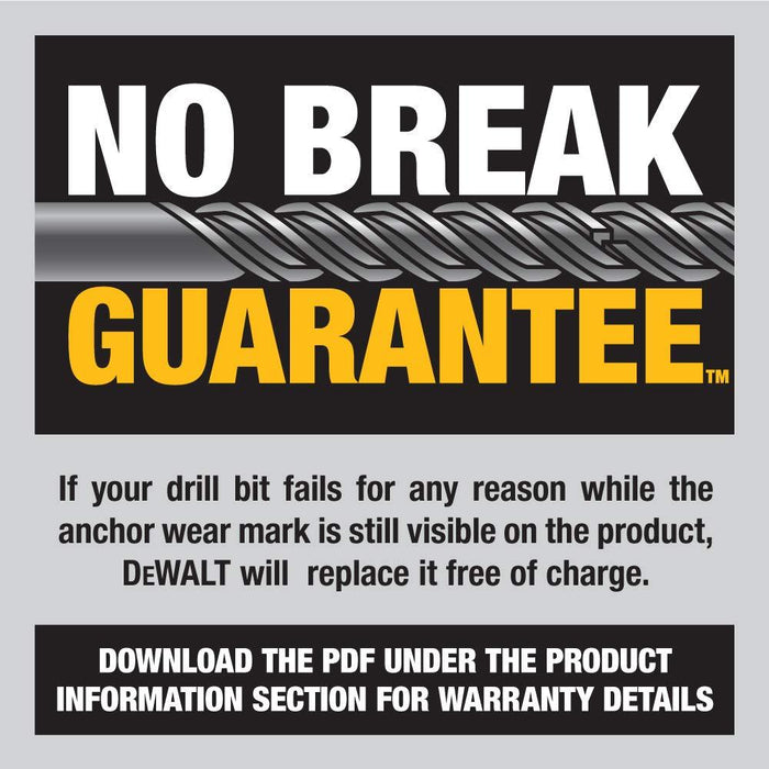 DEWALT DW5526 5/16-Inch by 10-Inch by 12-Inch Solid Rock CarbideSDS+