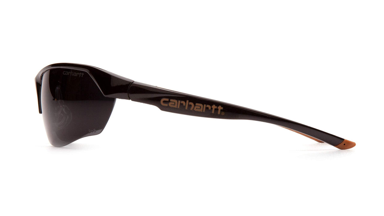 Carhartt-CHB1120DT Braswell Anti-Fog Safety Glasses Eye Protection, Black Frame, Gray Lens