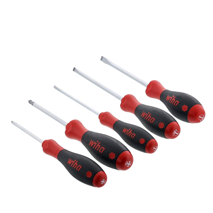 SoftFinish Slotted & Phillips Screwdriver Set, 5 Piece