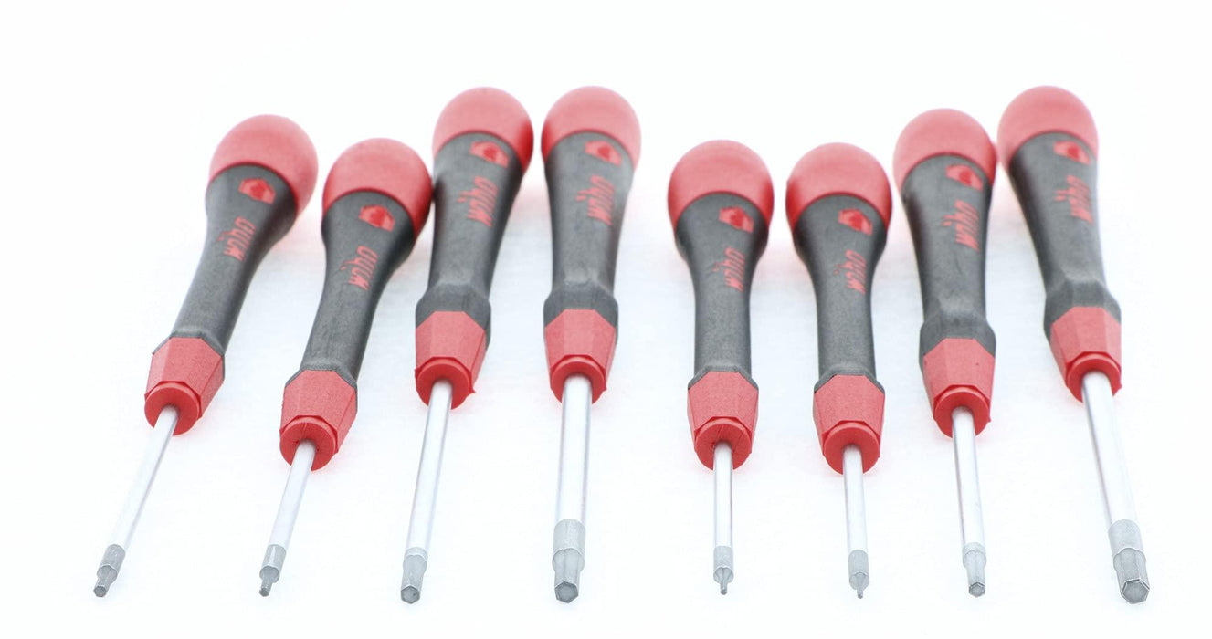 Wiha 26392 8 Piece PicoFinish Hex Driver Inch Set with Precision Handle