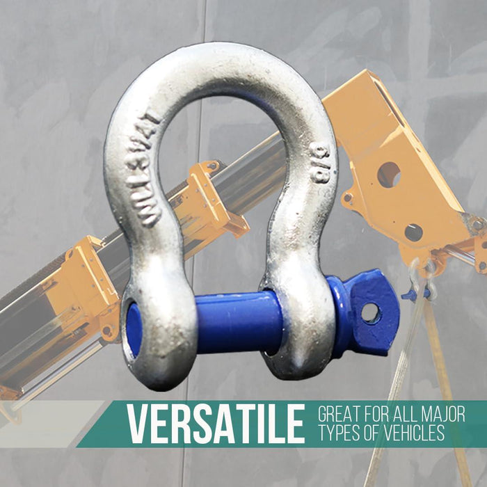 Boxer Forged Anchor Shackle 5/8”–Heavy Duty Forged Steel-Versatile & Durable–Working Load Capacity up to 3.25 Ton-Corrosion & Rust Resistant - Towing, Rigging, and Heavy-Duty Equipment (2 Piece)