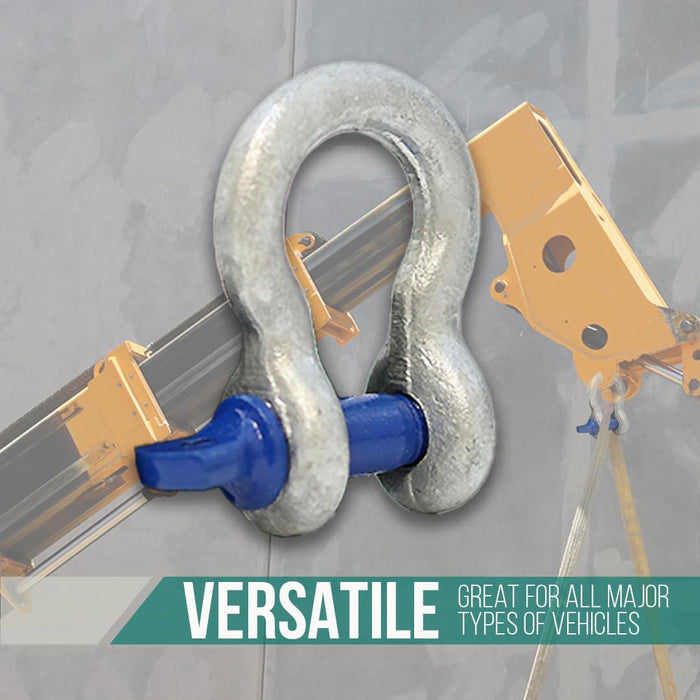 Boxer 2-Pack Forged Anchor Shackle 5/16”–Heavy Duty Forged Steel-Versatile & Durable–Working Load Capacity up to 3/4 Ton-Corrosion & Rust Resistant-Towing, Rigging, and Heavy-Duty Equipment