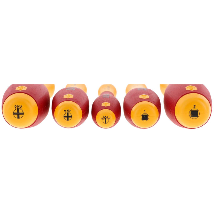 Wiha 32083 5 Piece Insulated SoftFinish Screwdriver Set