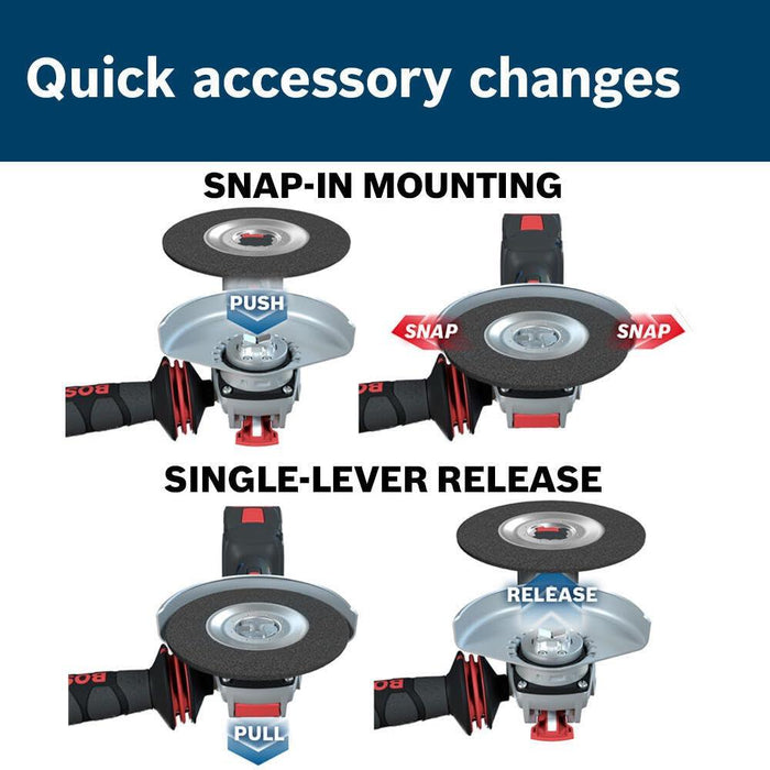 BOSCH FBX4560 25-Pack 4-1/2 In. X-LOCK Medium Grit Abrasive Fiber Discs 60 Grit Compatible with 7/8 In. Arbor for Applications in Metal Surface Finishing, Weld Blending, Rust Removal