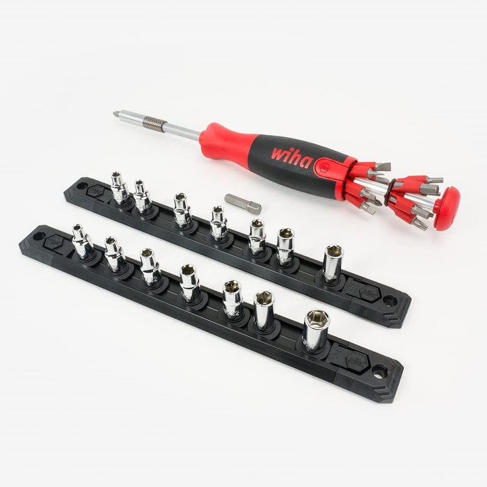 Wiha 26inOne Ultra Driver & 1/4" Socket Set, 29 Piece
