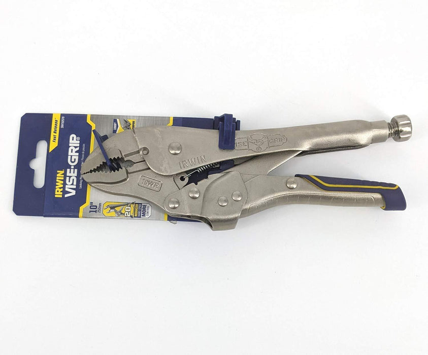 IRWIN VISE-GRIP Fast Release Automotive Curved Jaw Locking Pliers with Wire Cutter & Reduced Hand Span 10" (IRHT82578)