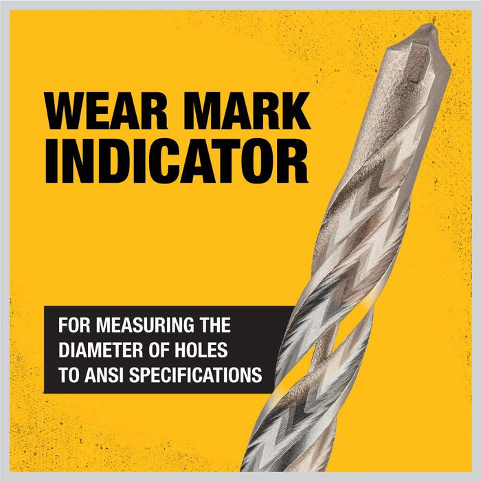 DEWALT DW5526 5/16-Inch by 10-Inch by 12-Inch Solid Rock CarbideSDS+