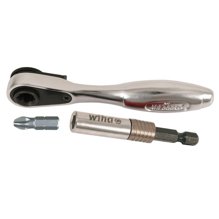 Mini Bit Ratchet & SlimFix Bit Holder Set, 3 Piece
