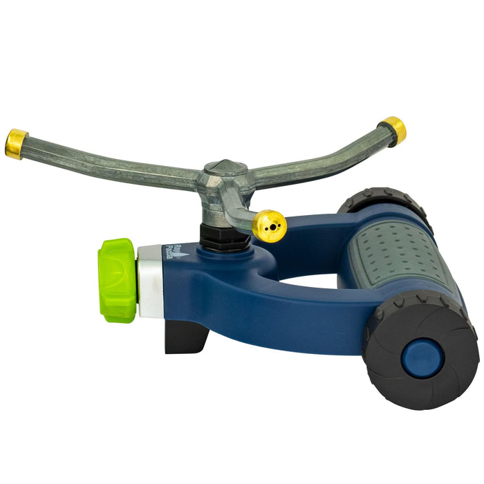 Ray Padula 3-Arm Metal Revolving Whirling Sprinkler on Weighted Wheel Base