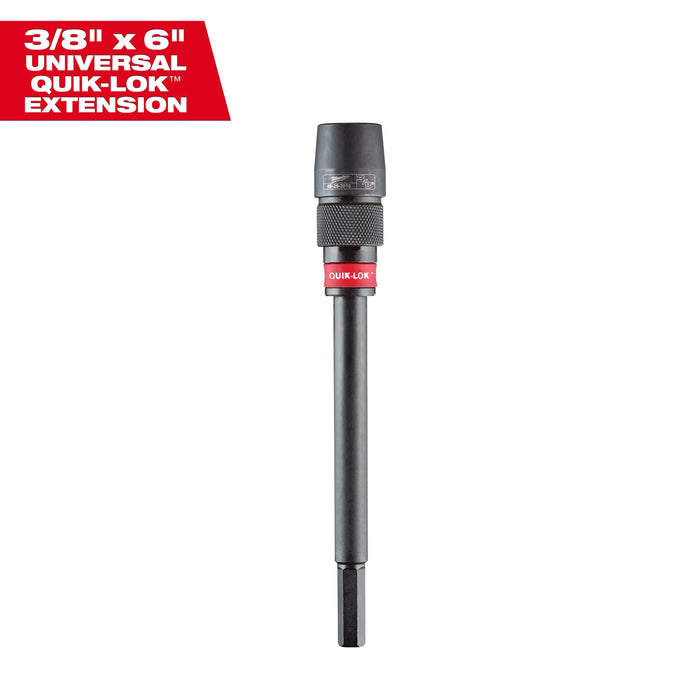 Milwaukee Quik-Lok 3/8 in. X 6 in. L Metal Extension Drill Bit 1 pk 48-28-2010, main product view