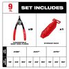 Milwaukee 9PC Snap Ring Pliers Set 48-22-6539
