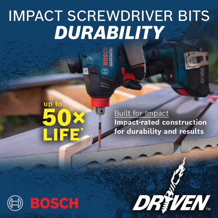 BOSCH ITDT25215 15 pc. Driven 2 in. Impact Torx� #25 Power Bits