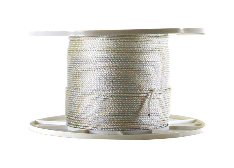 Koch Industries 1/8 in. D X 1000 ft. L White Solid Braided Nylon Cord