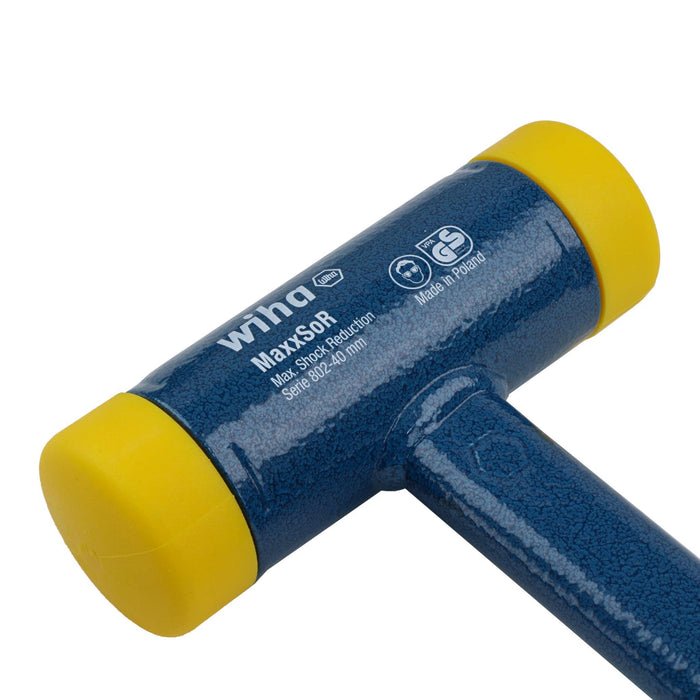 Wiha 80240 1.6-Inch Face 12-Inch Length Dead Blow Hammer with Cushioned Grip Handle